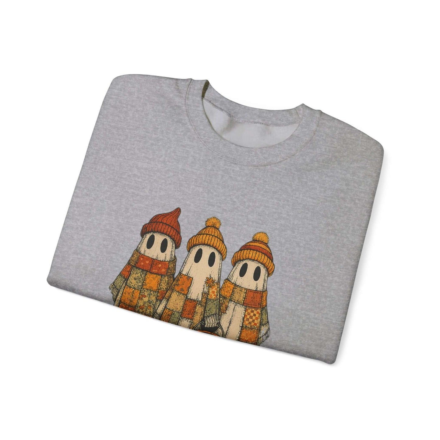 Halloween Ghost Trio Sweatshirt, Cute Fall Outfits, Spooky Season - Popbydesign