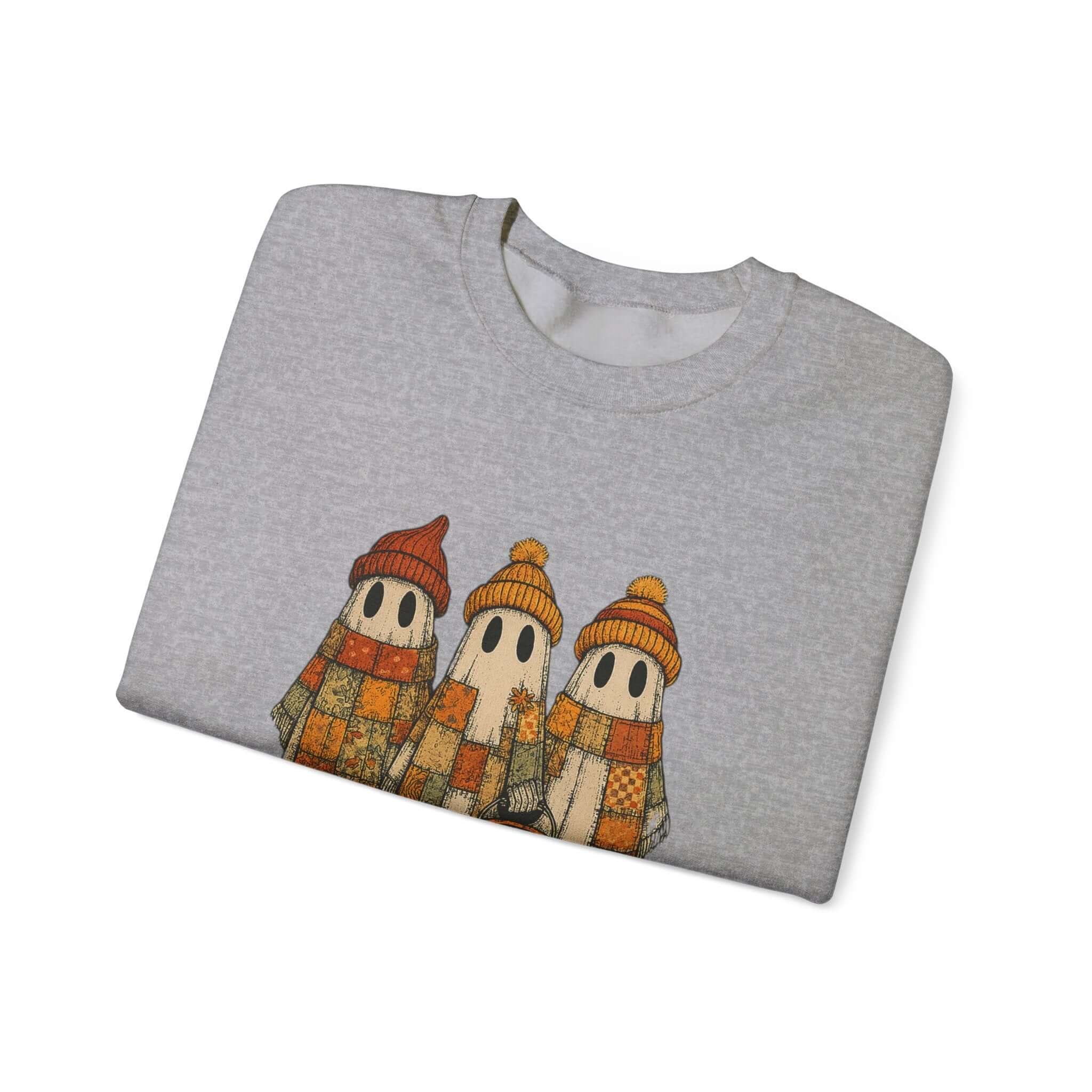 Halloween Ghost Trio Sweatshirt, Cute Fall Outfits, Spooky Season by PopCultureByDesign36