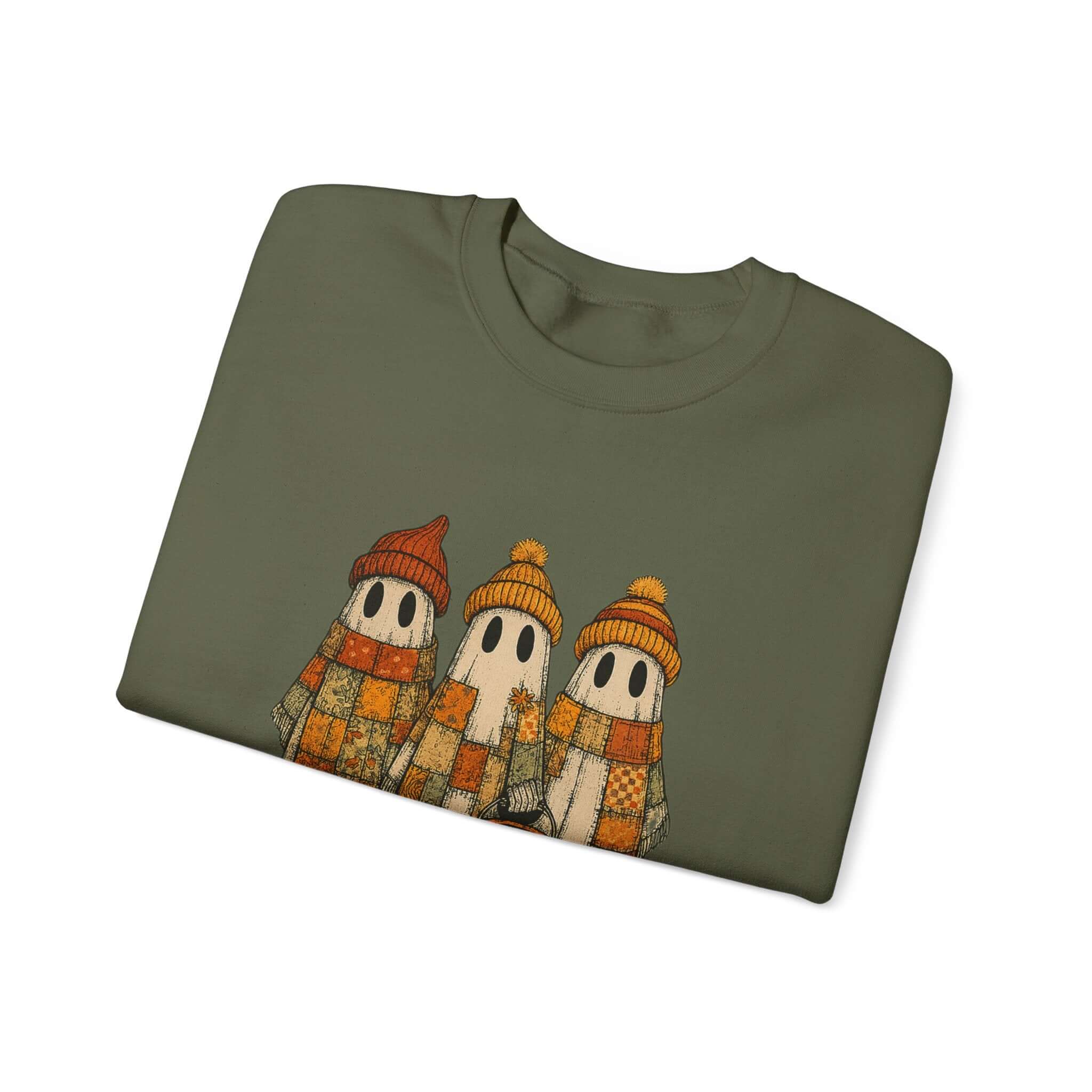 Halloween Ghost Trio Sweatshirt, Cute Fall Outfits, Spooky Season by PopCultureByDesign36