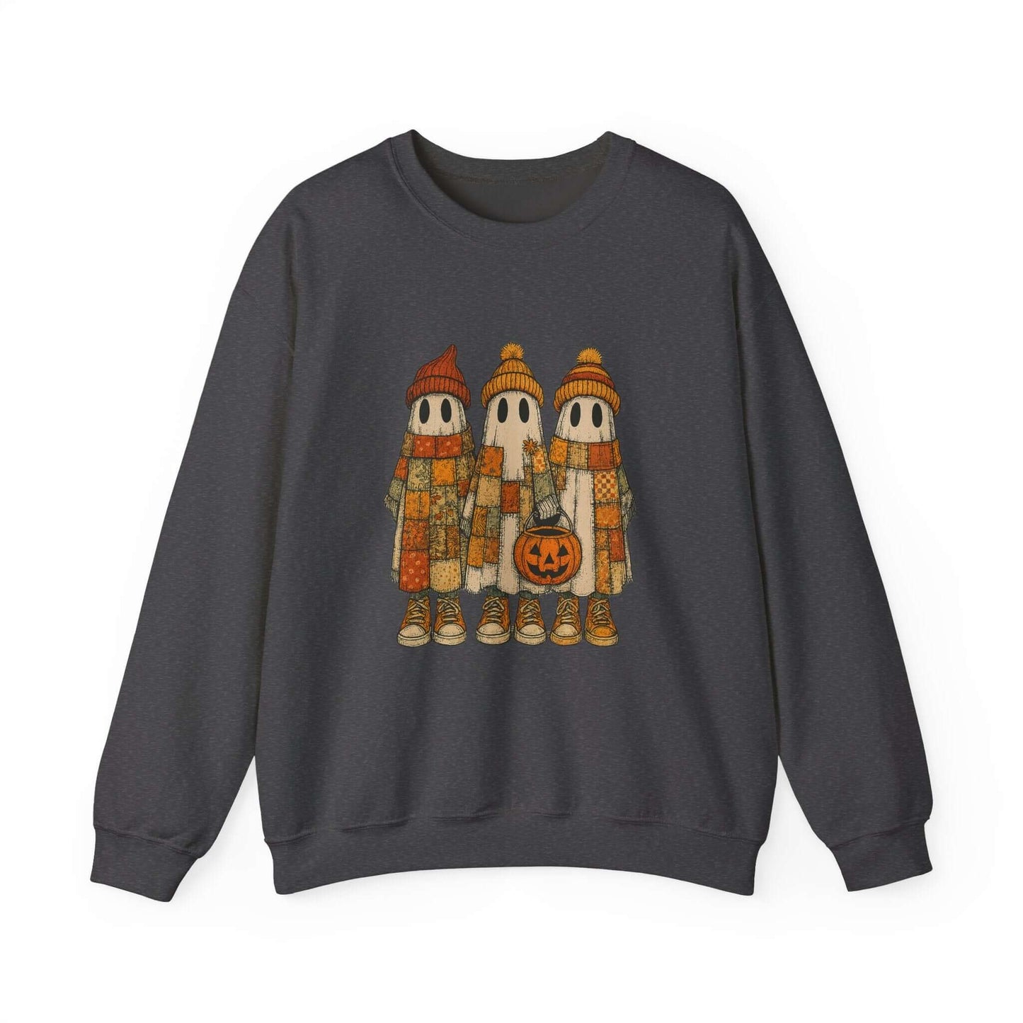 Halloween Ghost Trio Sweatshirt, Cute Fall Outfits, Spooky Season - Popbydesign