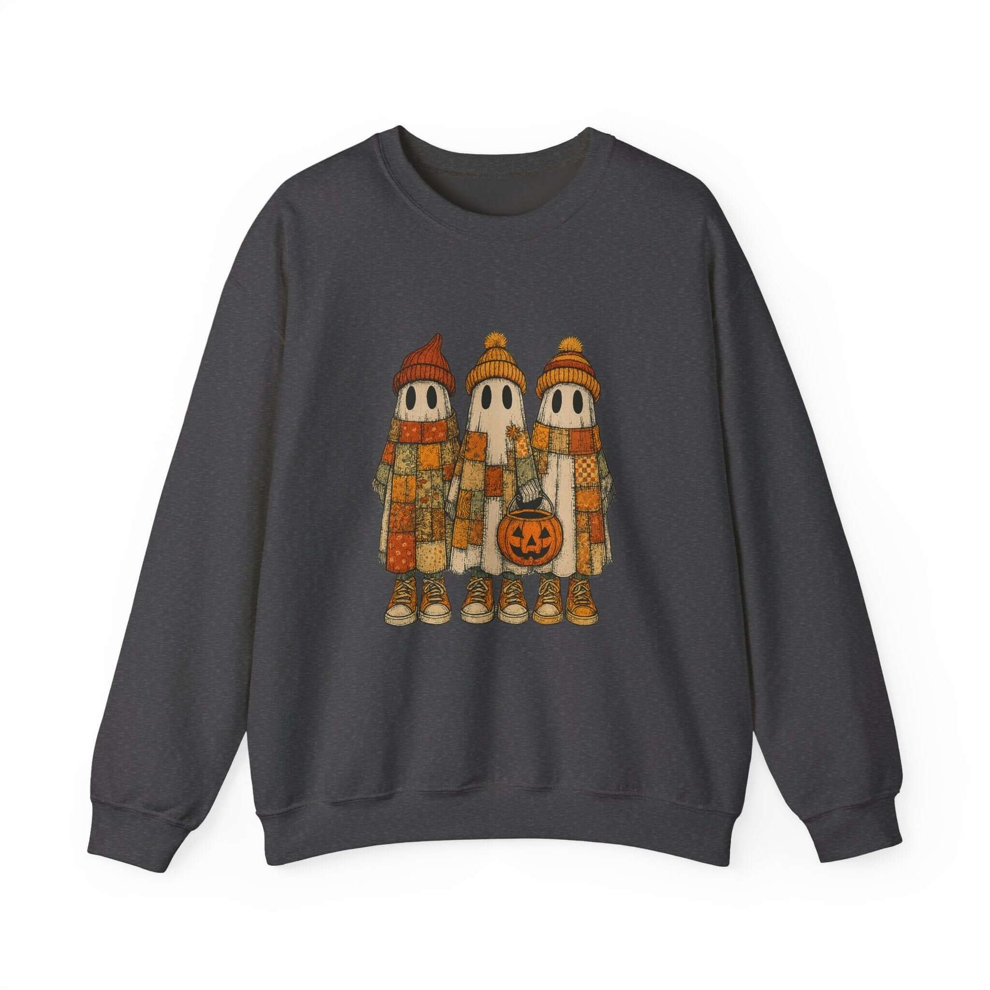 Halloween Ghost Trio Sweatshirt, Cute Fall Outfits, Spooky Season - Popbydesign