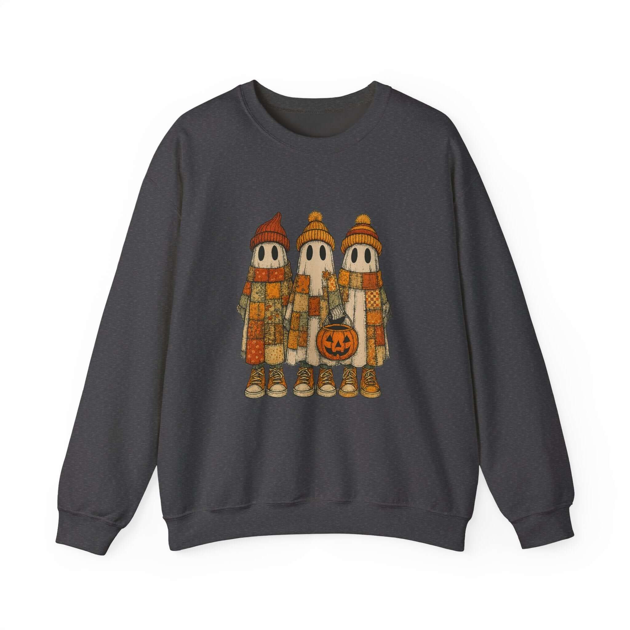 Halloween Ghost Trio Sweatshirt, Cute Fall Outfits, Spooky Season by PopCultureByDesign36