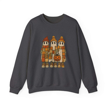 Halloween Ghost Trio Sweatshirt, Cute Fall Outfits, Spooky Season - Popbydesign