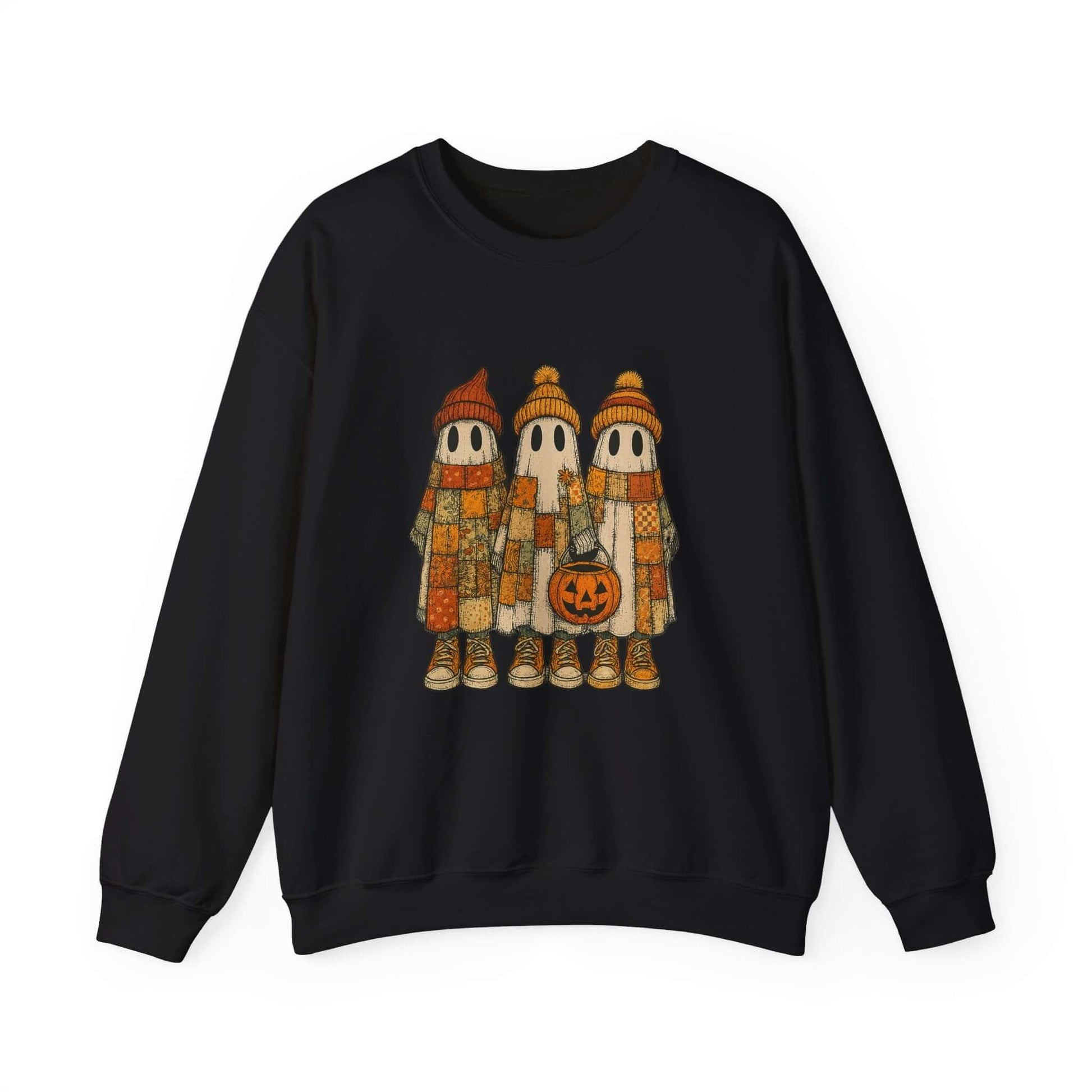 Halloween Ghost Trio Sweatshirt, Cute Fall Outfits, Spooky Season - Popbydesign