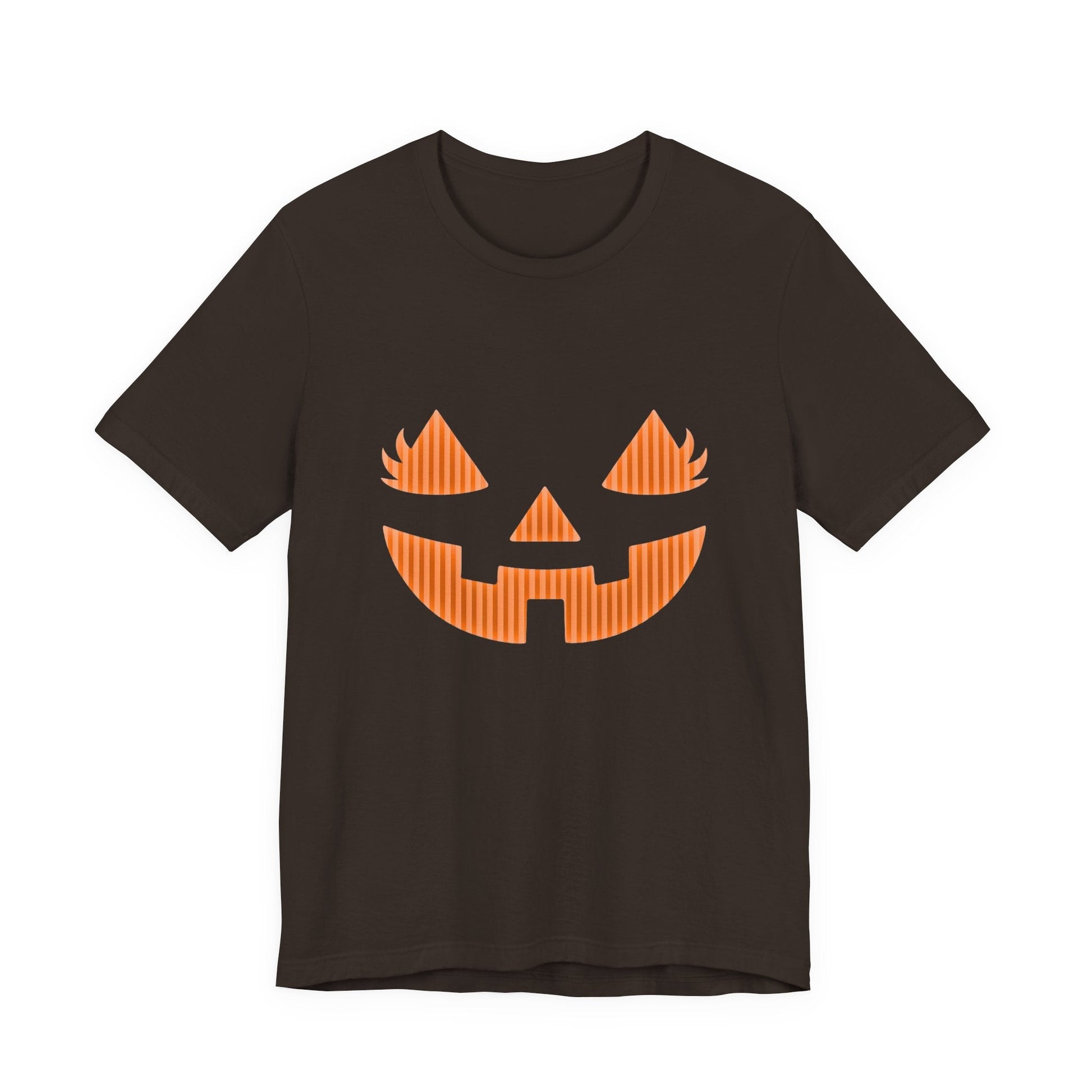 Halloween Pumpkin Tee, Spooky Shirt, Pumpkin Face Top - Popbydesign
