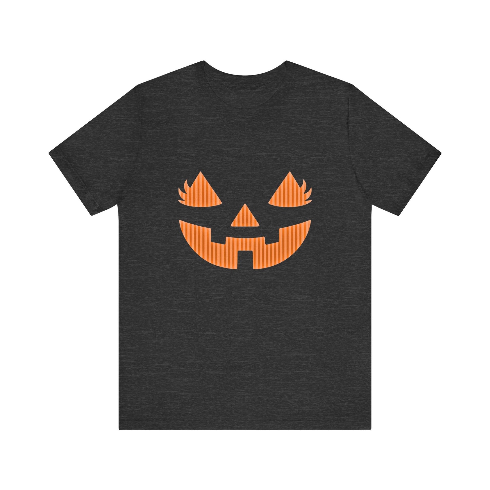 Halloween Pumpkin Tee, Spooky Shirt, Pumpkin Face Top - Popbydesign