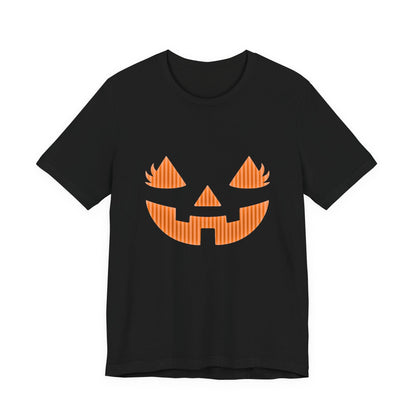 Halloween Pumpkin Tee, Spooky Shirt, Pumpkin Face Top - Popbydesign