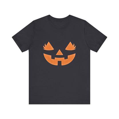 Halloween Pumpkin Tee, Spooky Shirt, Pumpkin Face Top - Popbydesign
