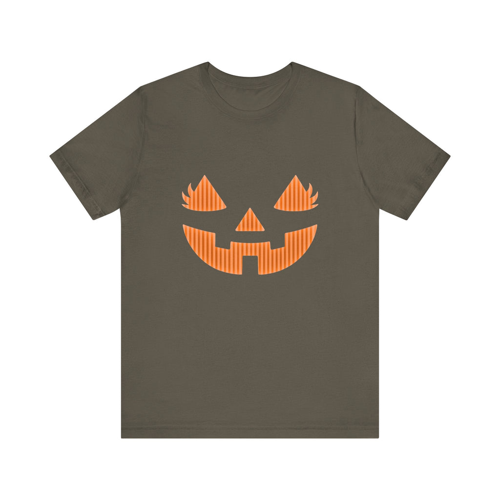Halloween Pumpkin Tee, Spooky Shirt, Pumpkin Face Top by PopCultureByDesign36