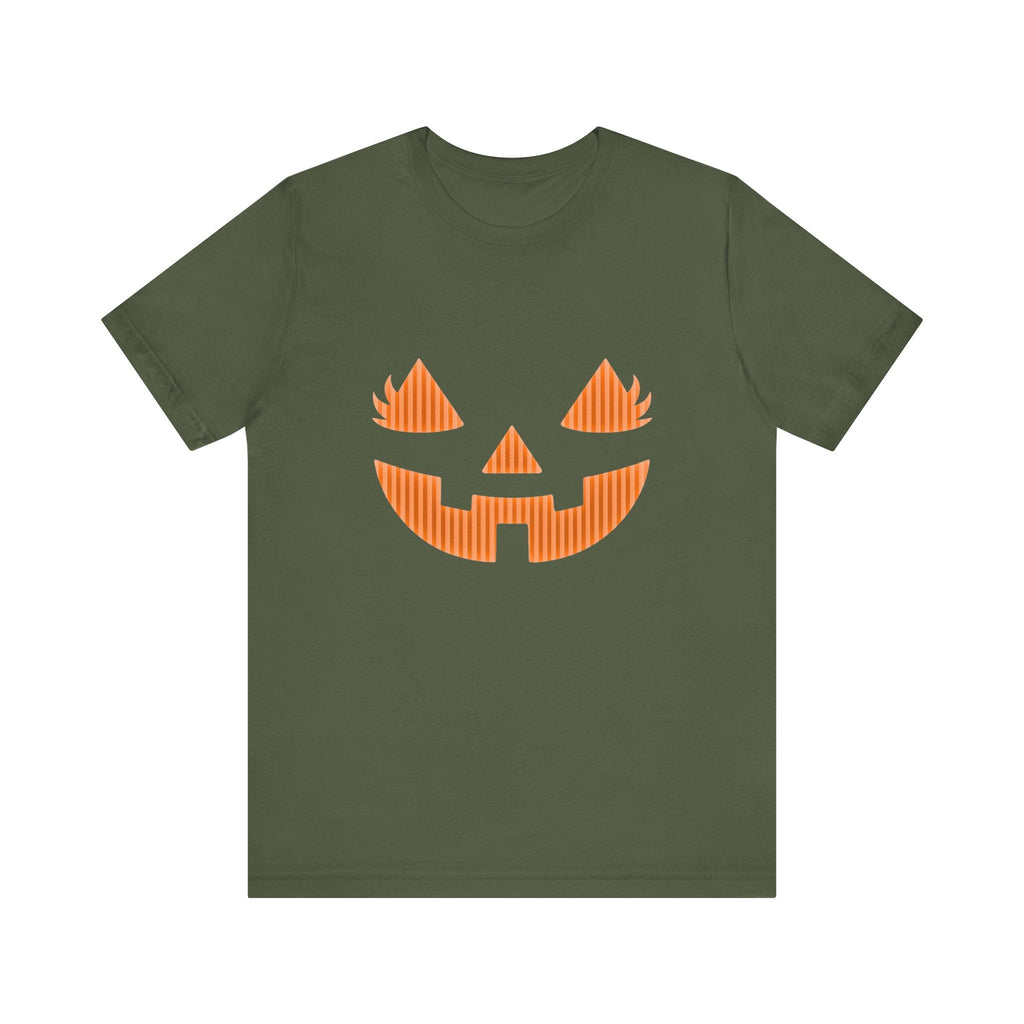 Halloween Pumpkin Tee, Spooky Shirt, Pumpkin Face Top by PopCultureByDesign36