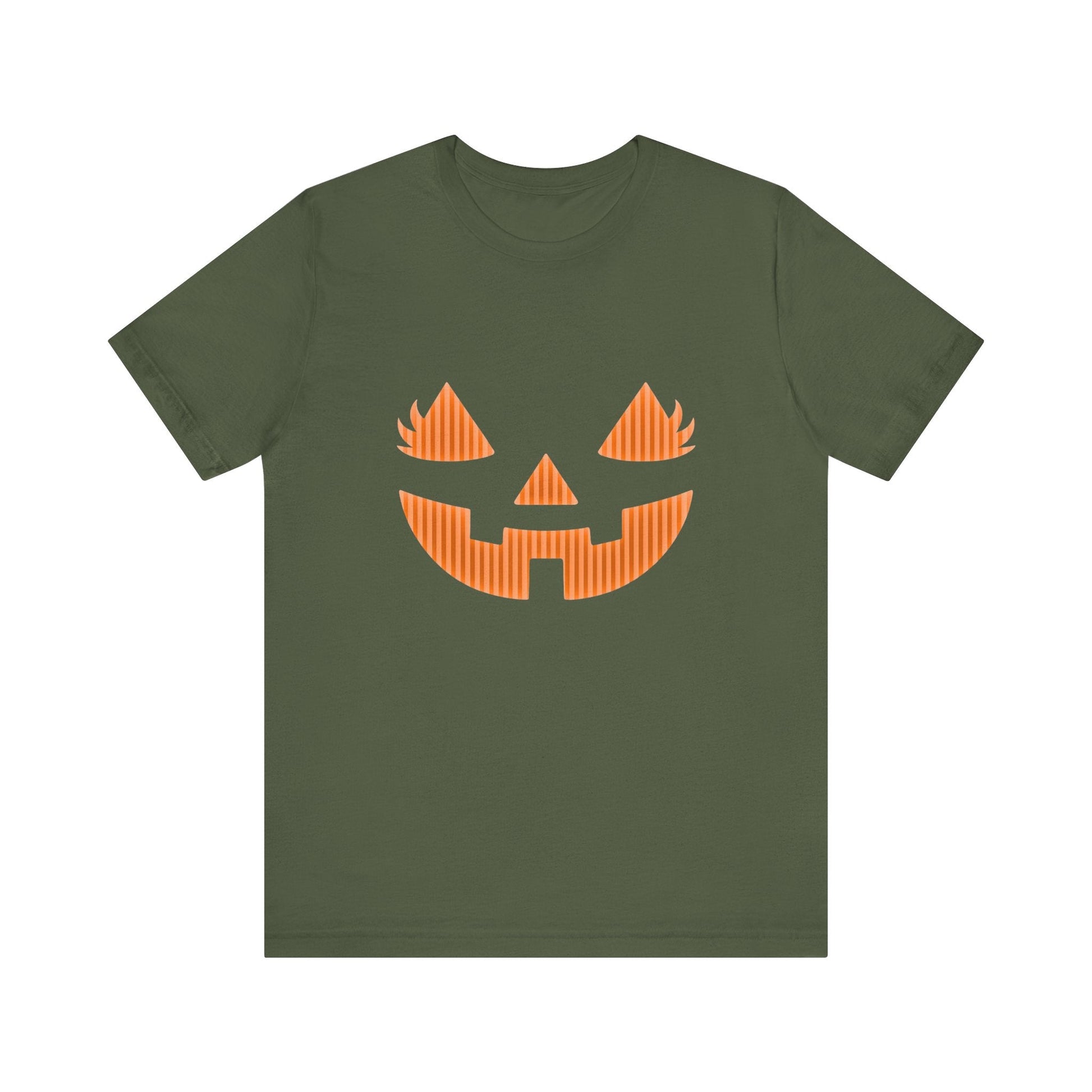 Halloween Pumpkin Tee, Spooky Shirt, Pumpkin Face Top - Popbydesign