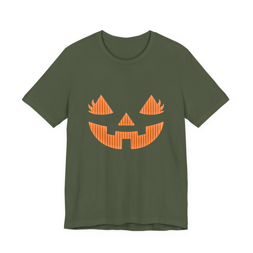 Halloween Pumpkin Tee, Spooky Shirt, Pumpkin Face Top by PopCultureByDesign36