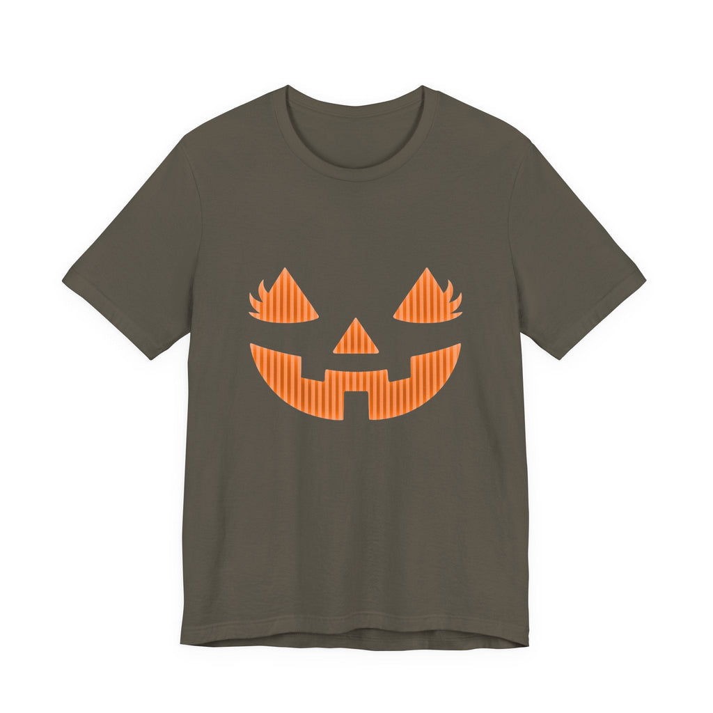 Halloween Pumpkin Tee, Spooky Shirt, Pumpkin Face Top by PopCultureByDesign36
