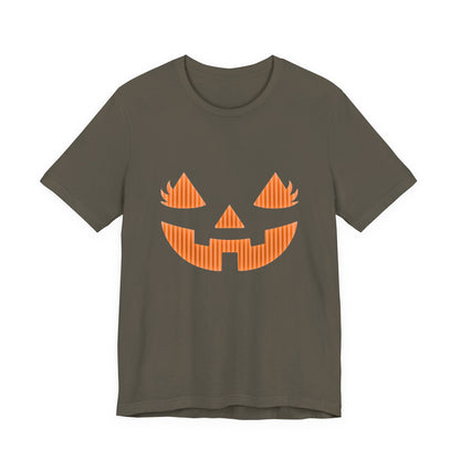 Halloween Pumpkin Tee, Spooky Shirt, Pumpkin Face Top - Popbydesign