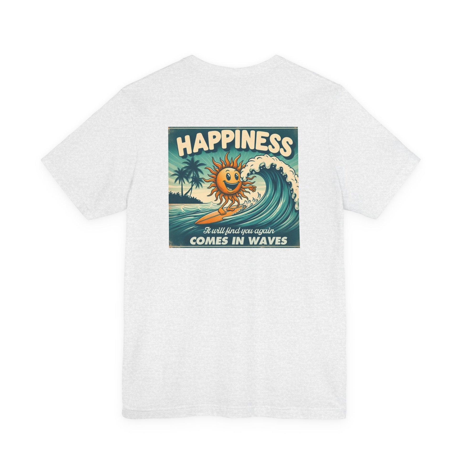 Happiness Tee, Summer shirt, Surfing shirt, Surfer Gift - Popbydesign