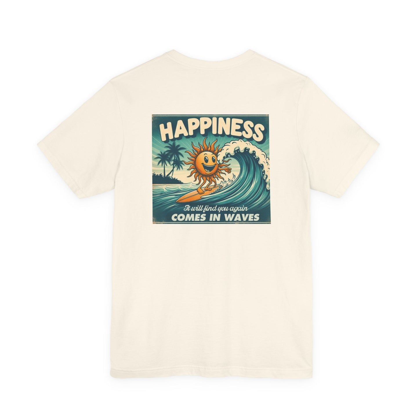 Happiness Tee, Summer shirt, Surfing shirt, Surfer Gift - Popbydesign