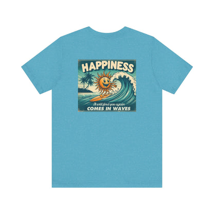 Happiness Tee, Summer shirt, Surfing shirt, Surfer Gift - Popbydesign