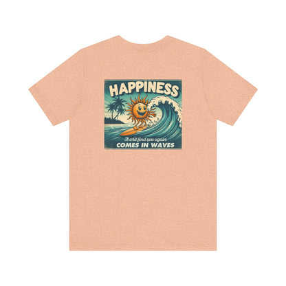 Happiness Tee, Summer shirt, Surfing shirt, Surfer Gift - Popbydesign