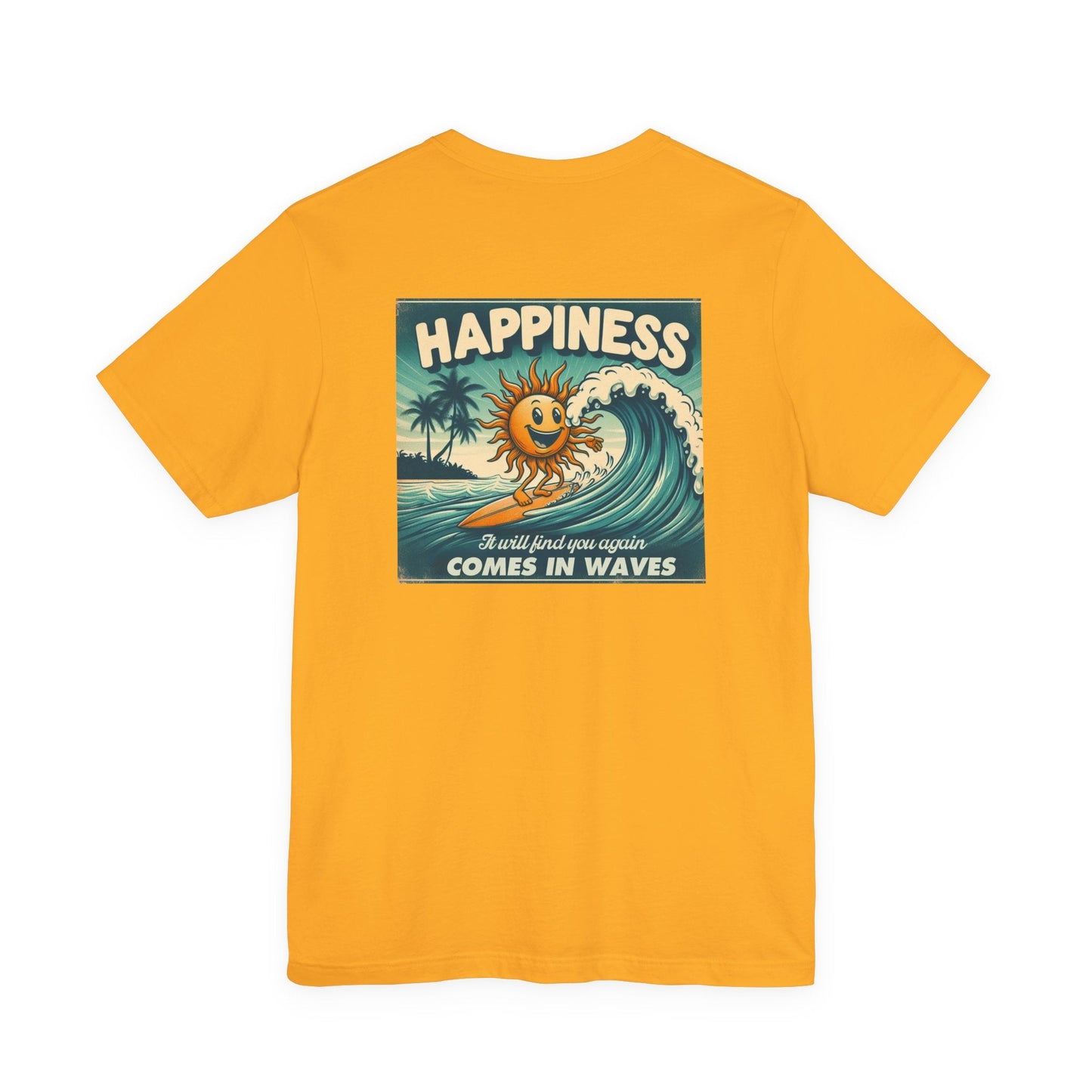 Happiness Tee, Summer shirt, Surfing shirt, Surfer Gift - Popbydesign