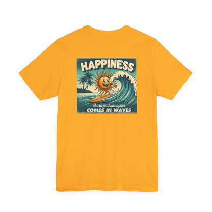 Happiness Tee, Summer shirt, Surfing shirt, Surfer Gift - Popbydesign