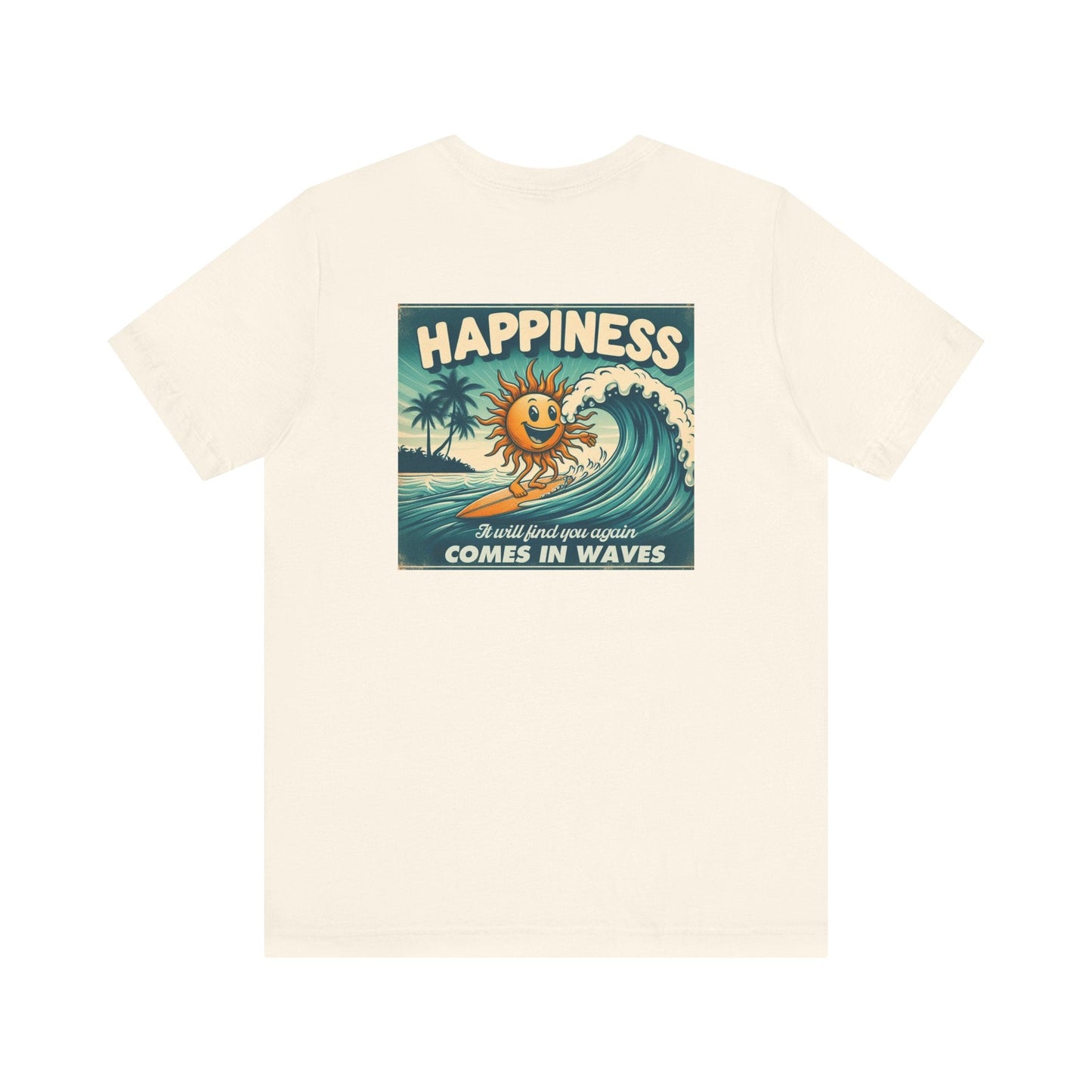 Happiness Tee, Summer shirt, Surfing shirt, Surfer Gift - Popbydesign