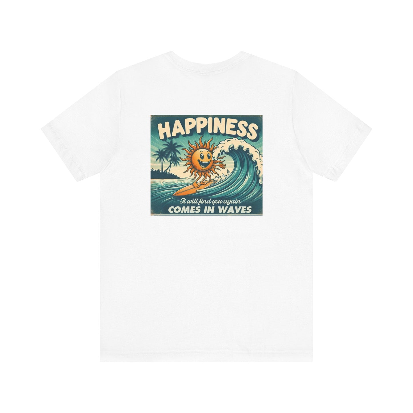 Happiness Tee, Summer shirt, Surfing shirt, Surfer Gift - Popbydesign