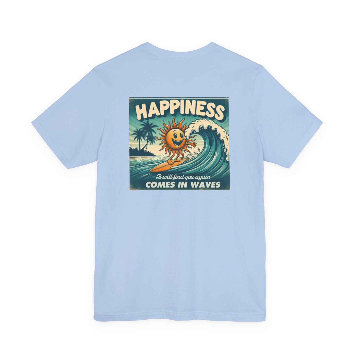 Happiness Tee, Summer shirt, Surfing shirt, Surfer Gift - Popbydesign