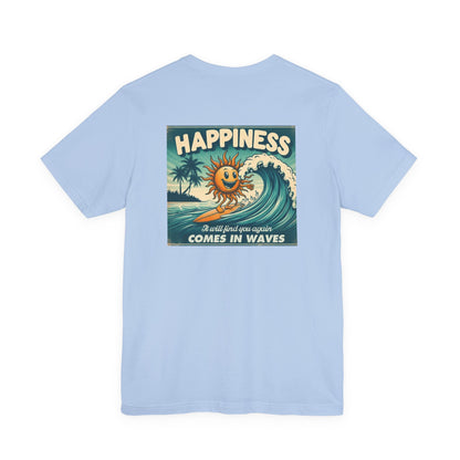 Happiness Tee, Summer shirt, Surfing shirt, Surfer Gift - Popbydesign