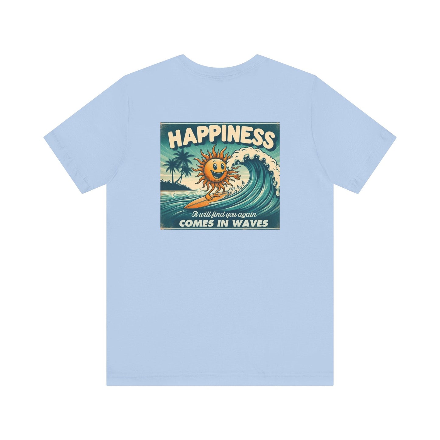 Happiness Tee, Summer shirt, Surfing shirt, Surfer Gift - Popbydesign