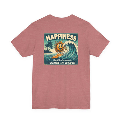 Happiness Tee, Summer shirt, Surfing shirt, Surfer Gift - Popbydesign