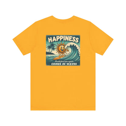 Happiness Tee, Summer shirt, Surfing shirt, Surfer Gift - Popbydesign