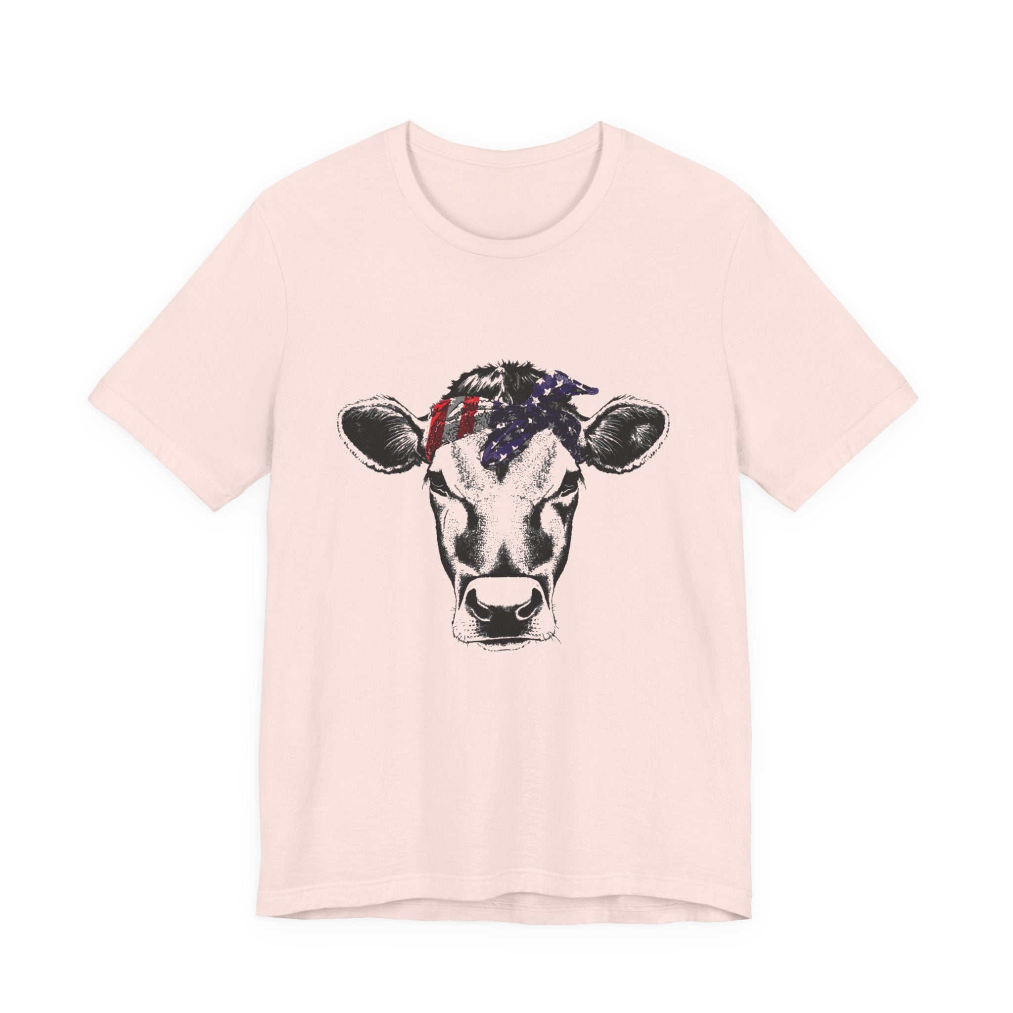 Highland Cow Shirt - Funny American Flag Independence Day by PopCultureByDesign36
