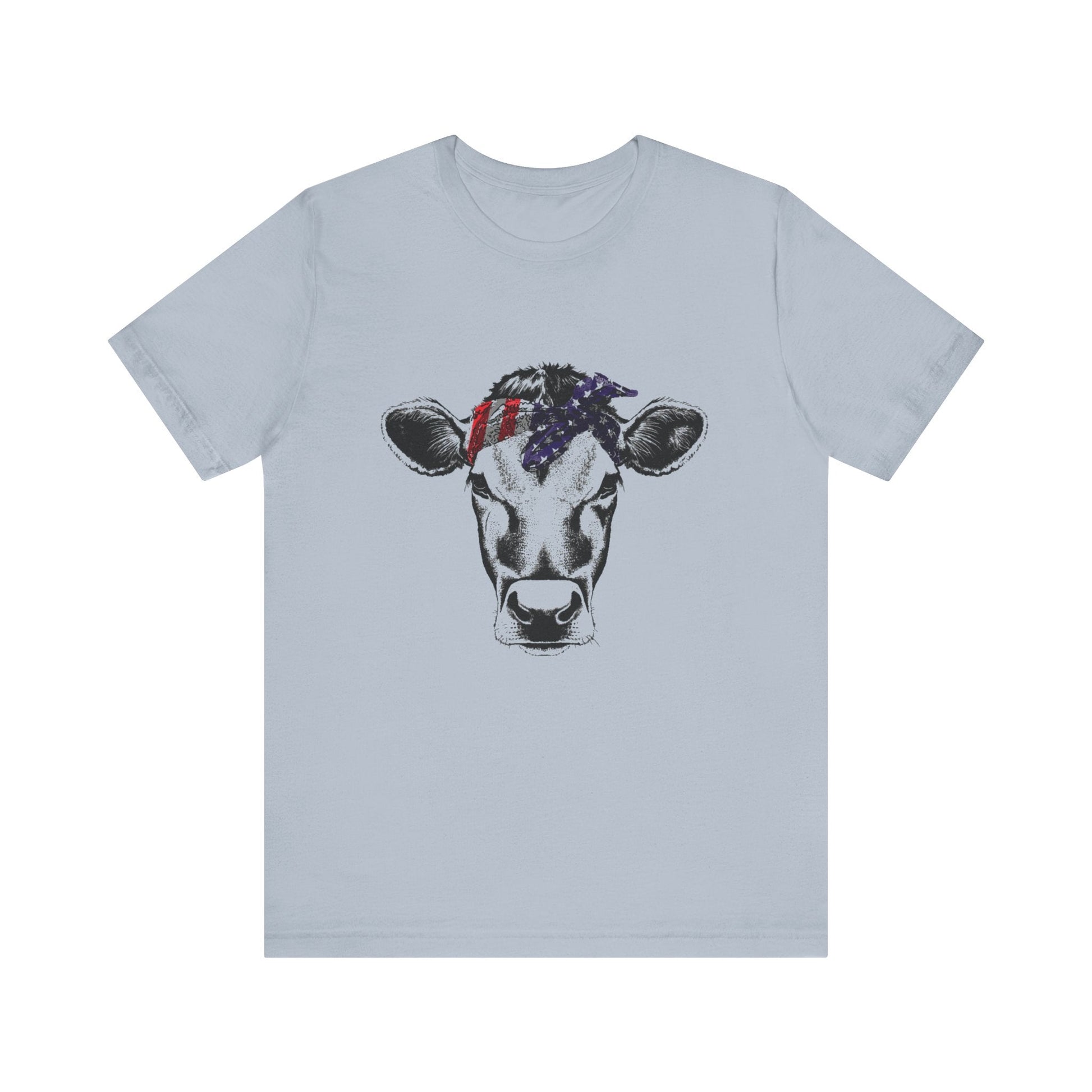 Highland Cow Shirt - Funny American Flag Independence Day - Popbydesign