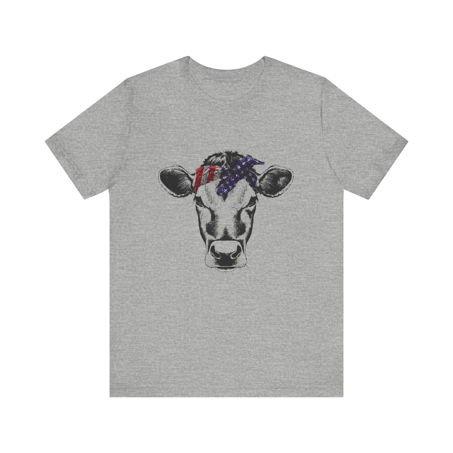 Highland Cow Shirt - Funny American Flag Independence Day - Popbydesign