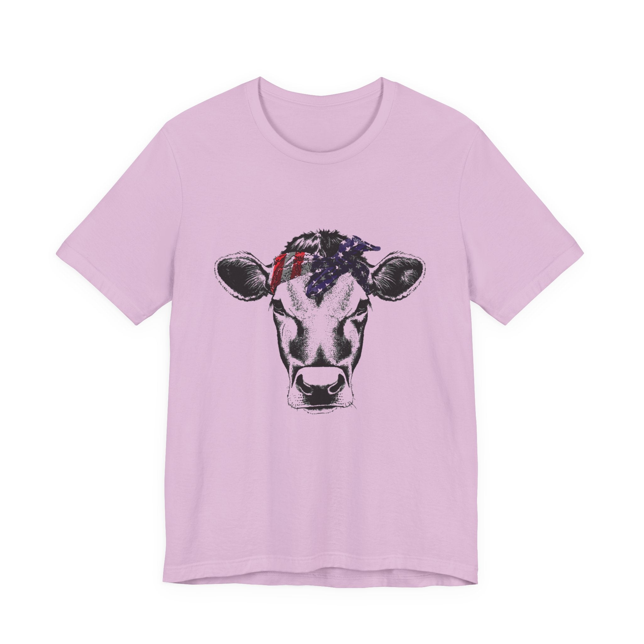 Highland Cow Shirt - Funny American Flag Independence Day by PopCultureByDesign36