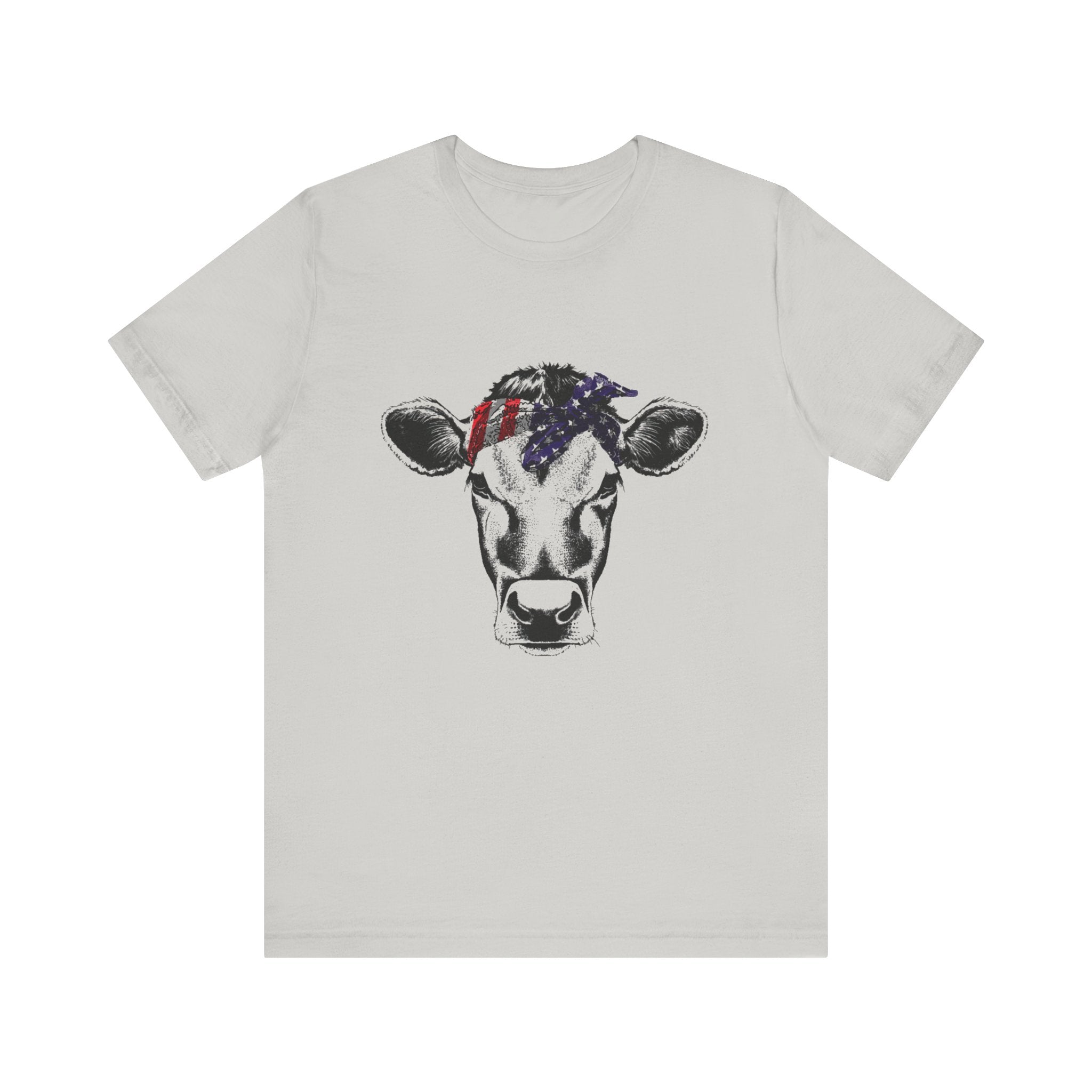 Highland Cow Shirt - Funny American Flag Independence Day by PopCultureByDesign36