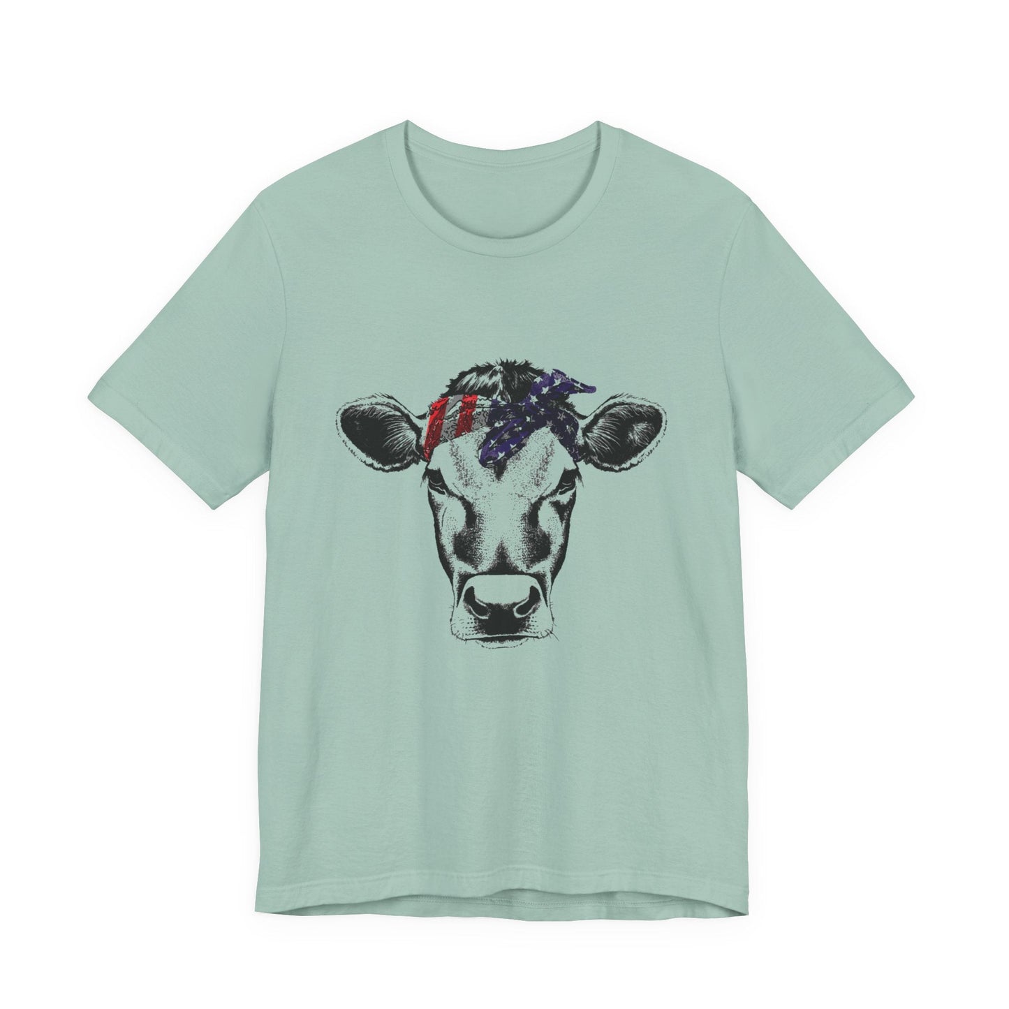 Highland Cow Shirt - Funny American Flag Independence Day - Popbydesign