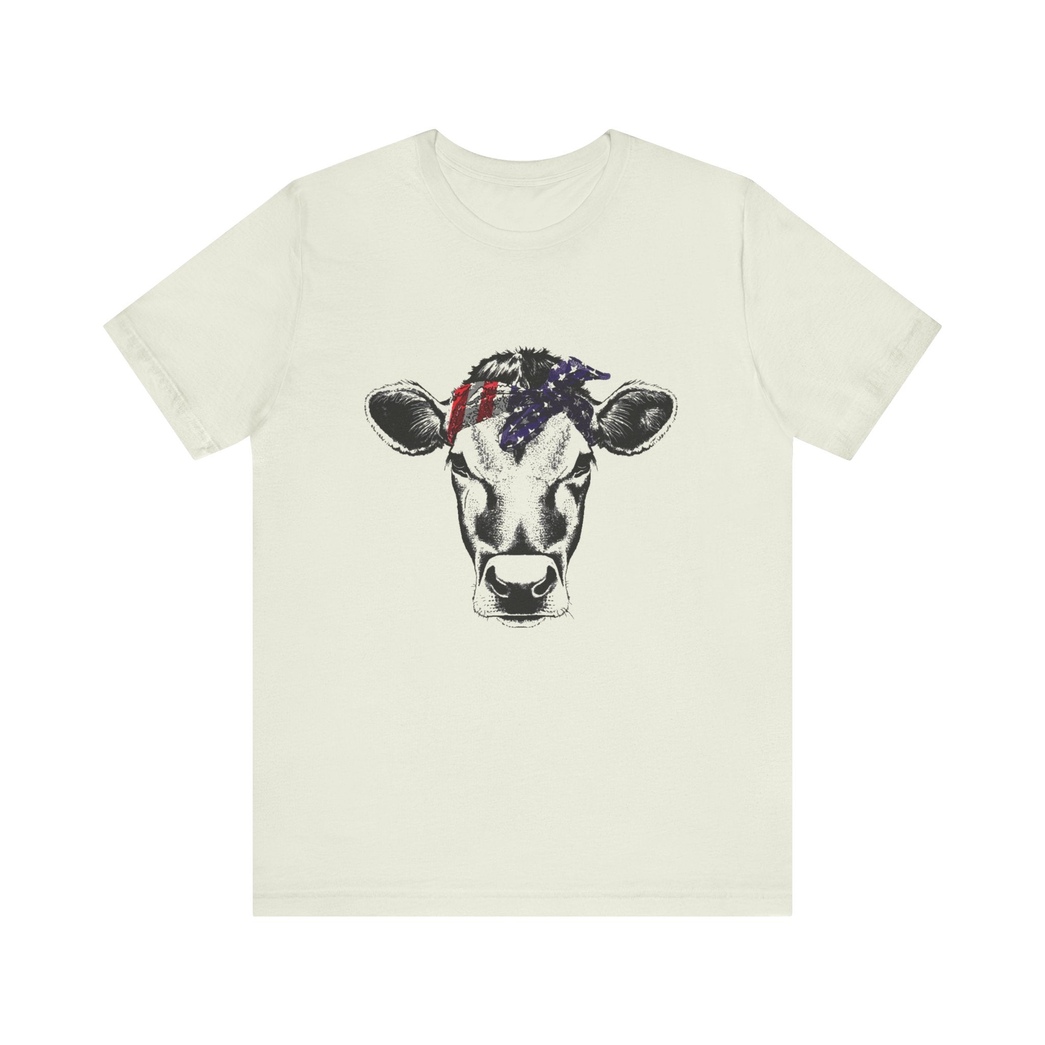 Highland Cow Shirt - Funny American Flag Independence Day by PopCultureByDesign36