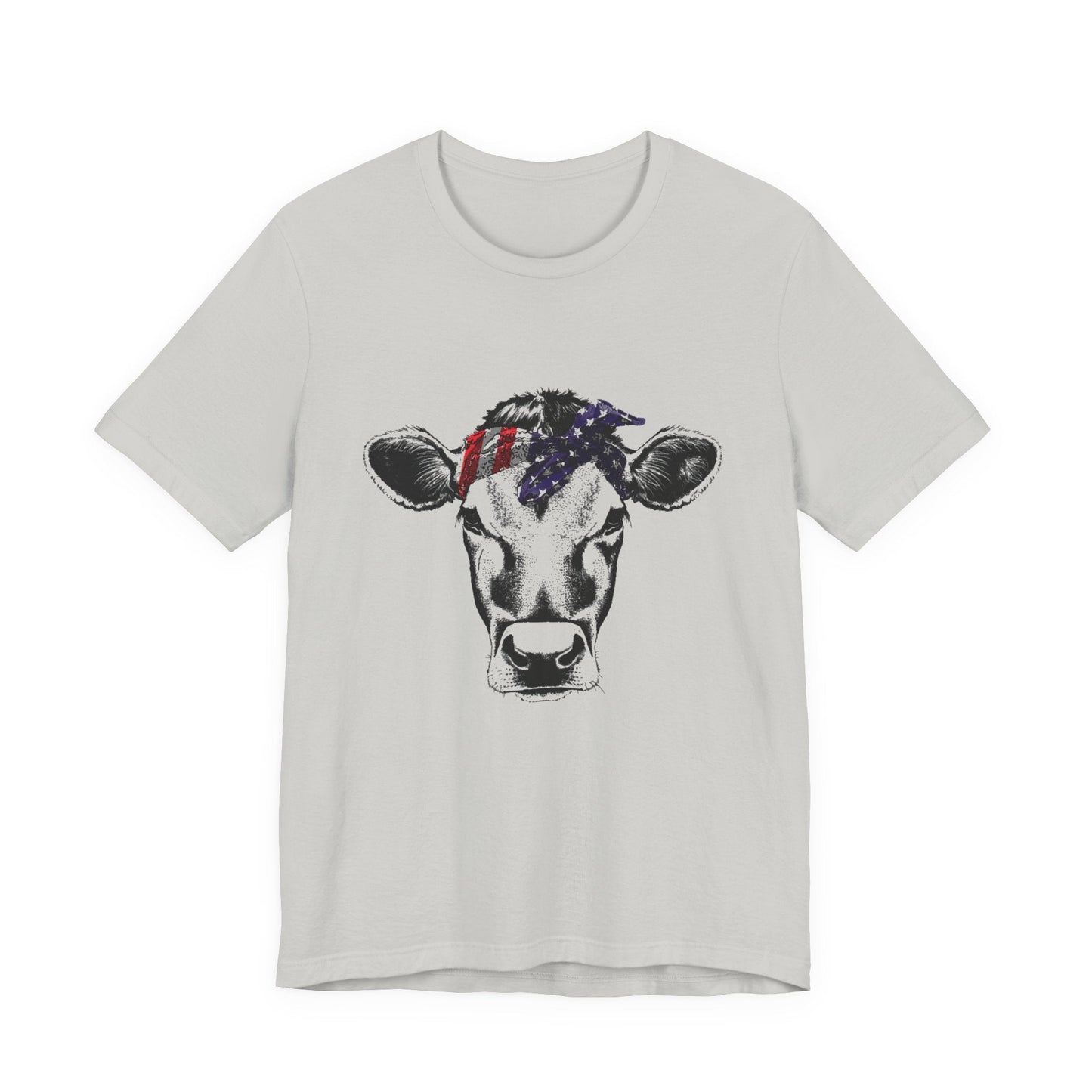 Highland Cow Shirt - Funny American Flag Independence Day - Popbydesign