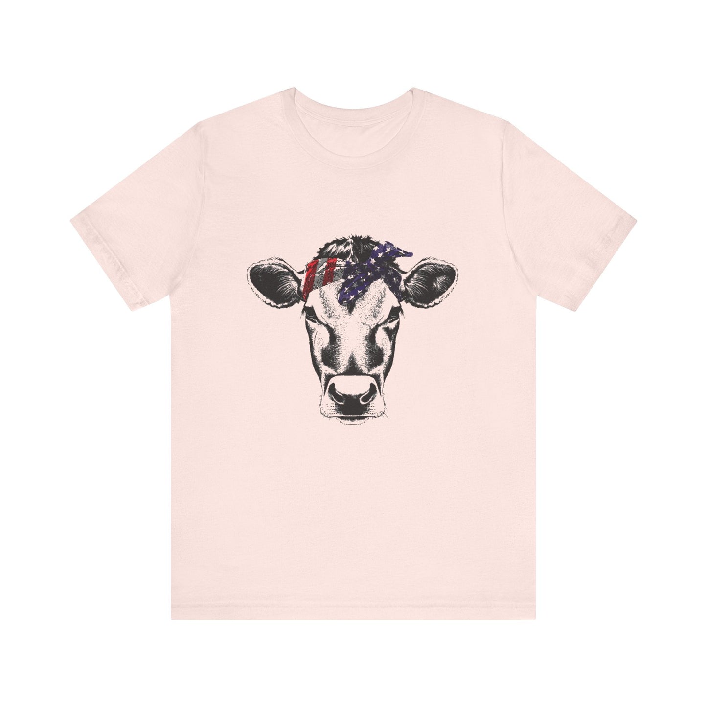 Highland Cow Shirt - Funny American Flag Independence Day - Popbydesign
