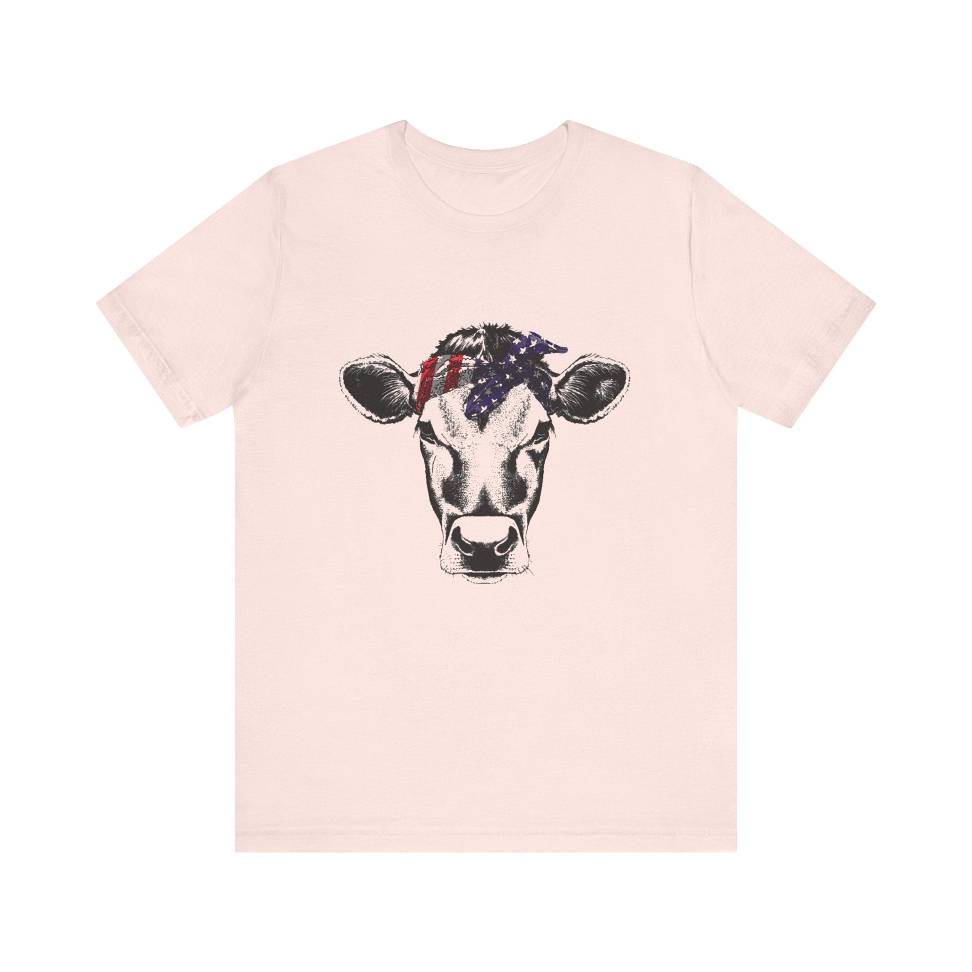 Highland Cow Shirt - Funny American Flag Independence Day - Popbydesign
