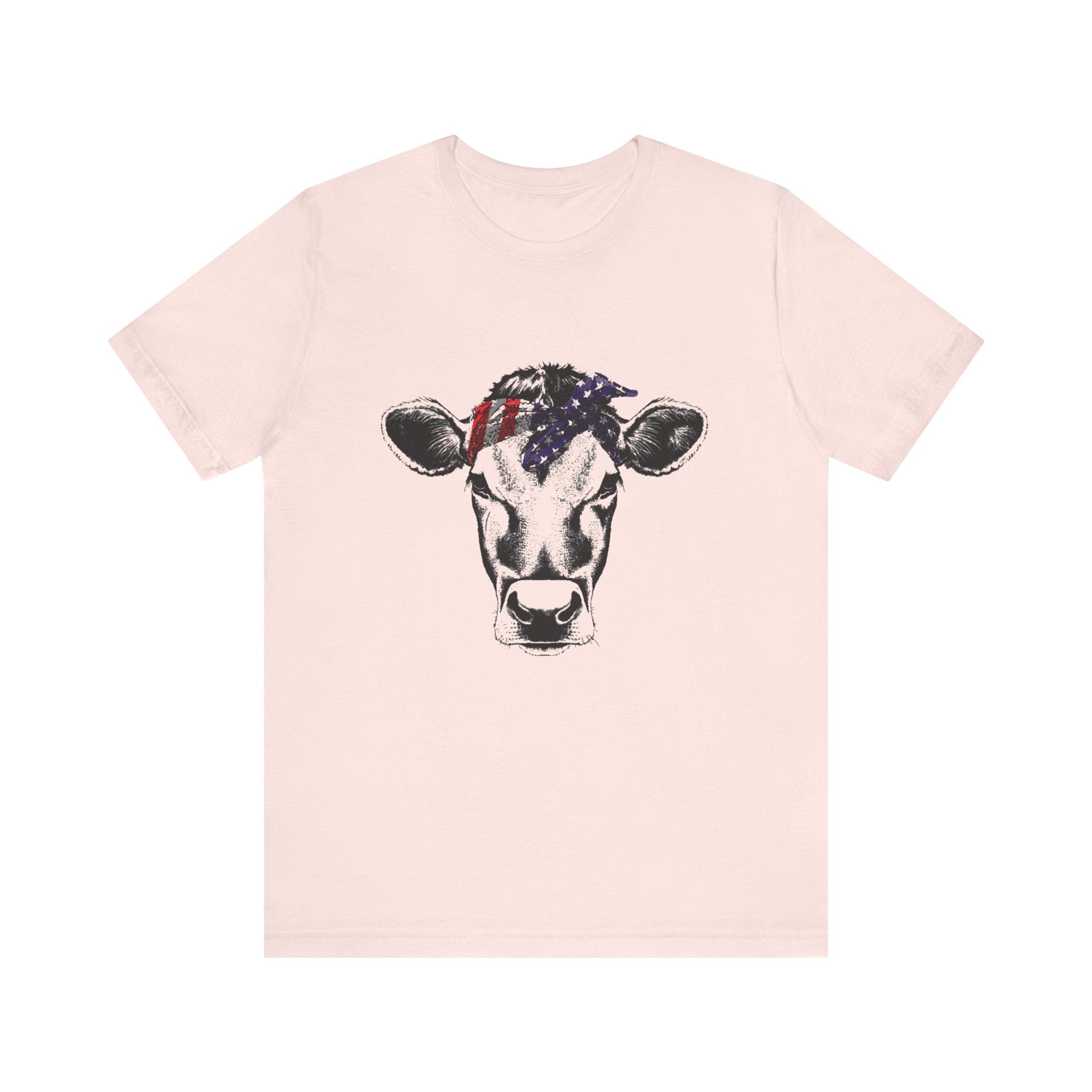 Highland Cow Shirt - Funny American Flag Independence Day by PopCultureByDesign36