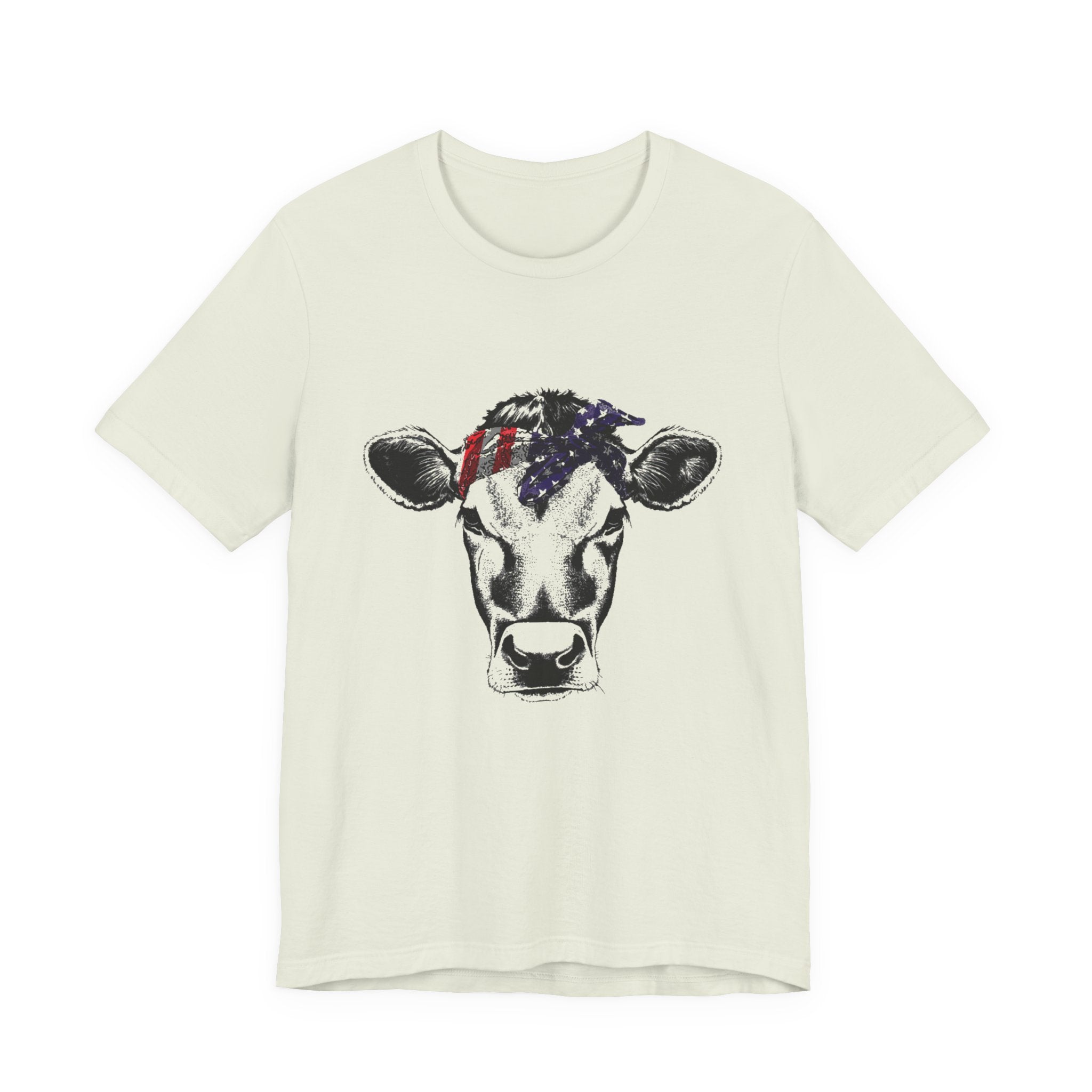 Highland Cow Shirt - Funny American Flag Independence Day by PopCultureByDesign36