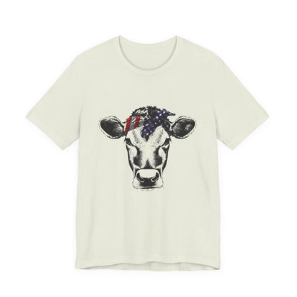 Highland Cow Shirt - Funny American Flag Independence Day - Popbydesign
