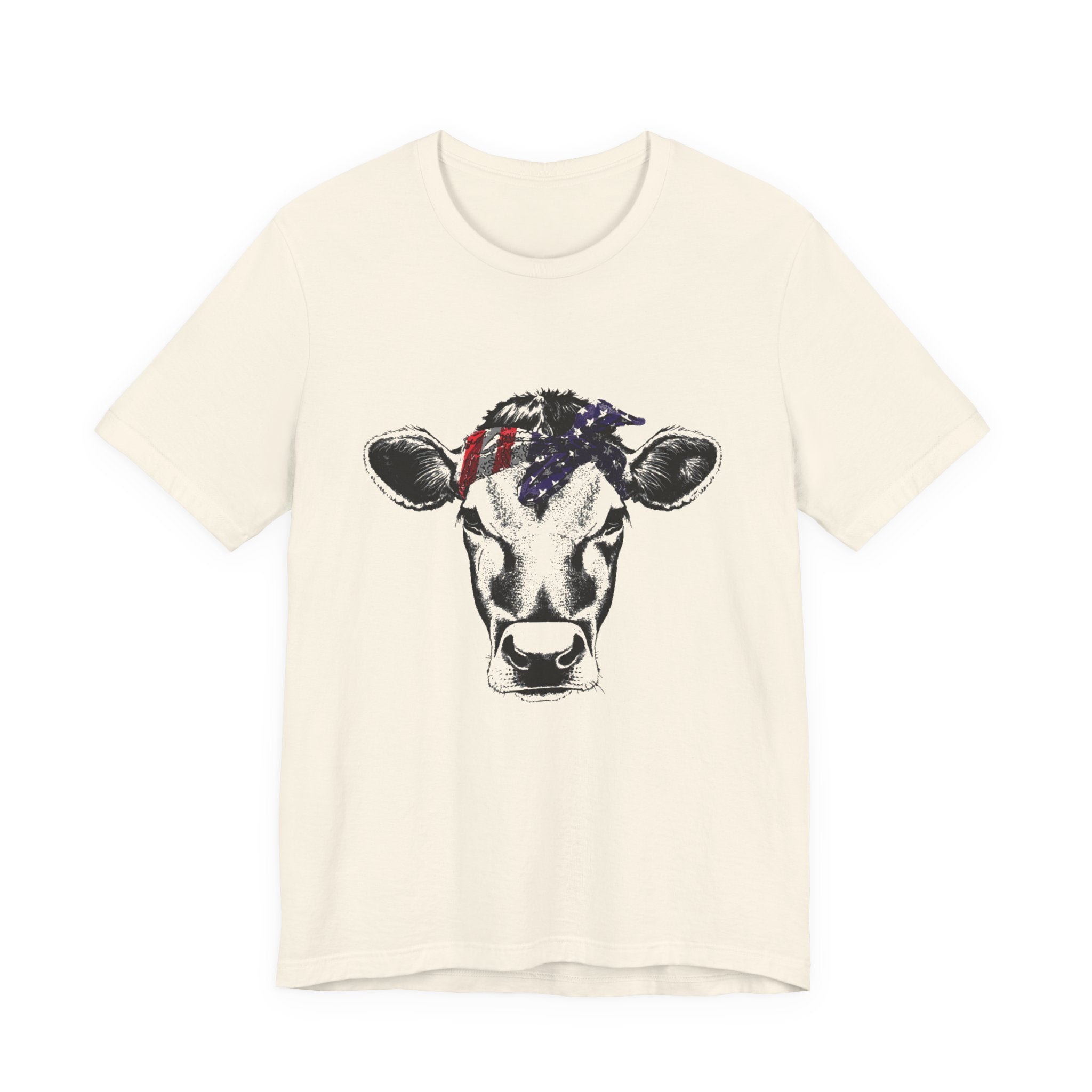 Highland Cow Shirt - Funny American Flag Independence Day by PopCultureByDesign36