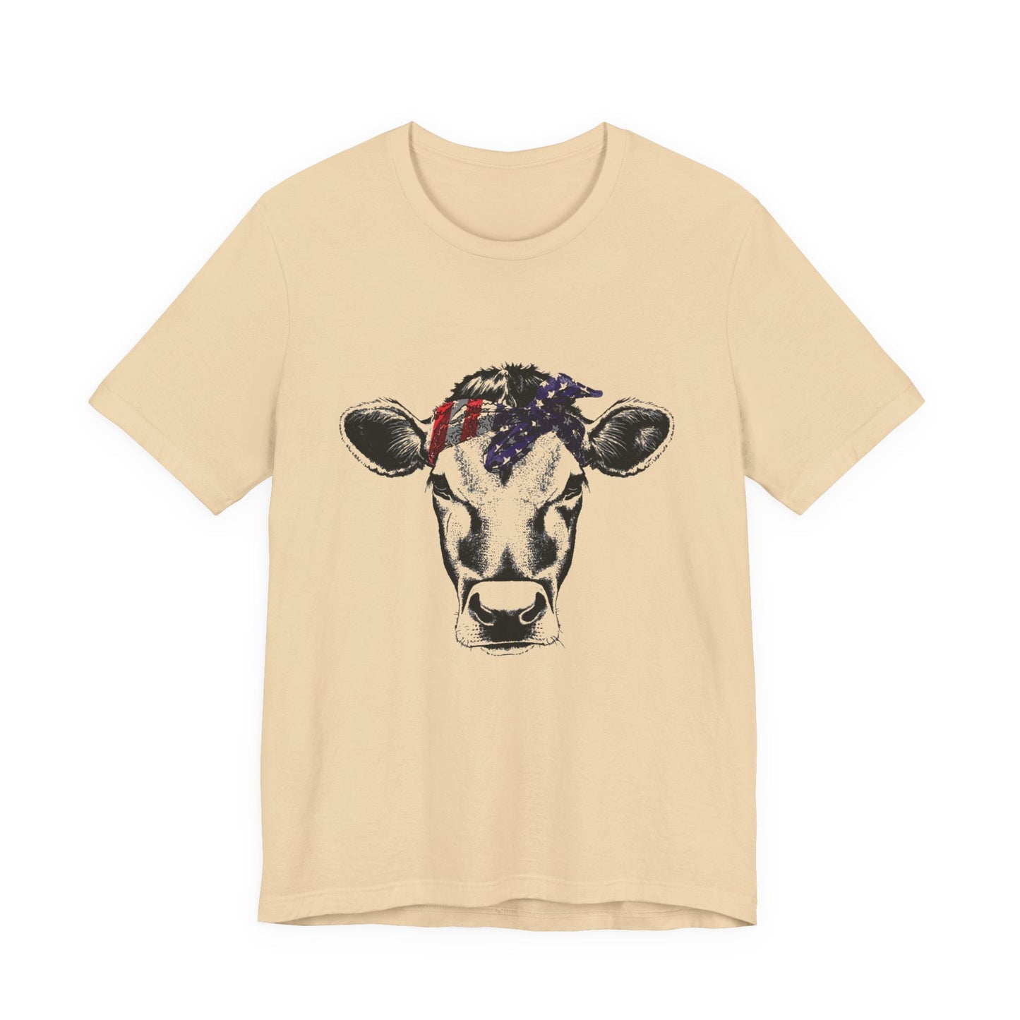 Highland Cow Shirt - Funny American Flag Independence Day - Popbydesign
