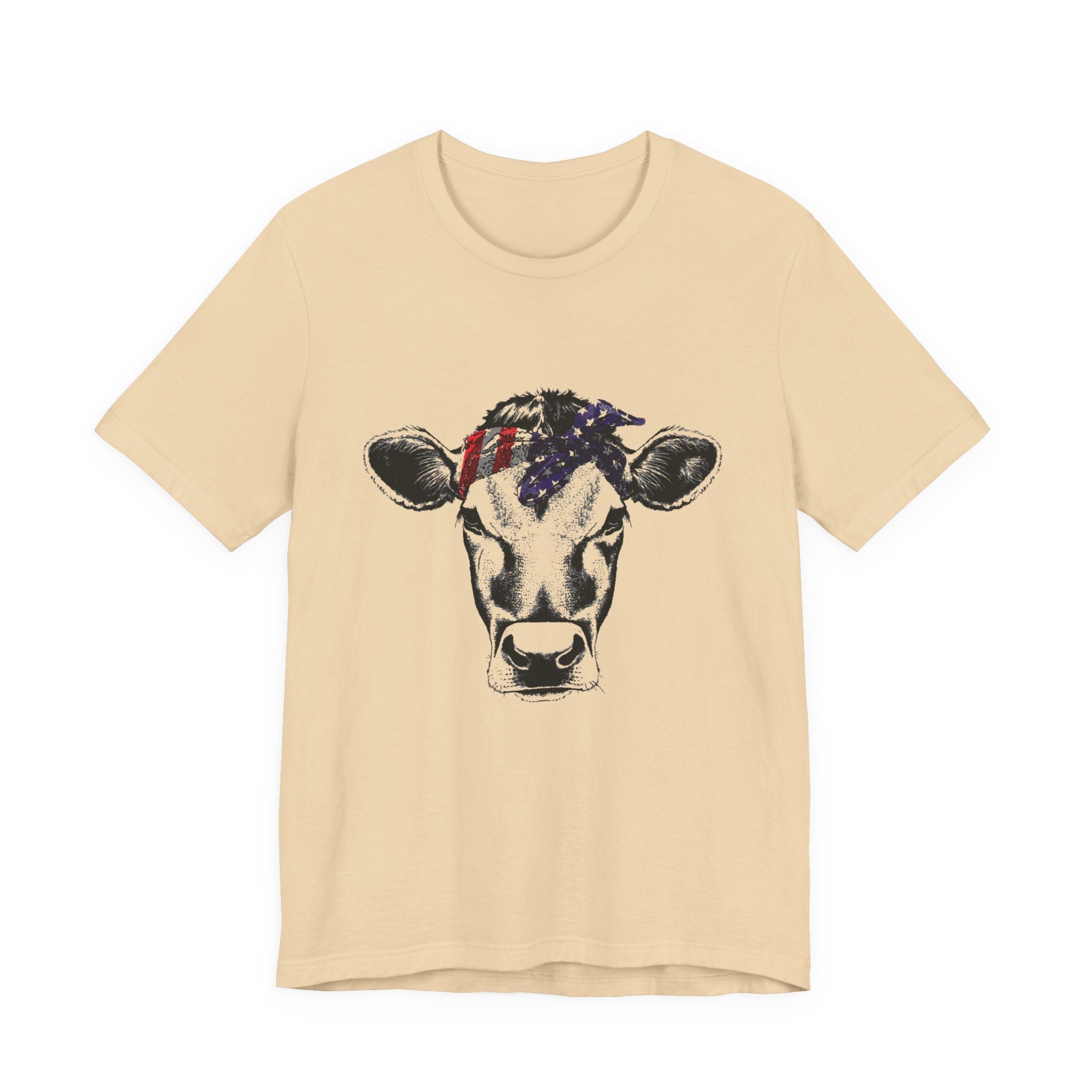 Highland Cow Shirt - Funny American Flag Independence Day by PopCultureByDesign36