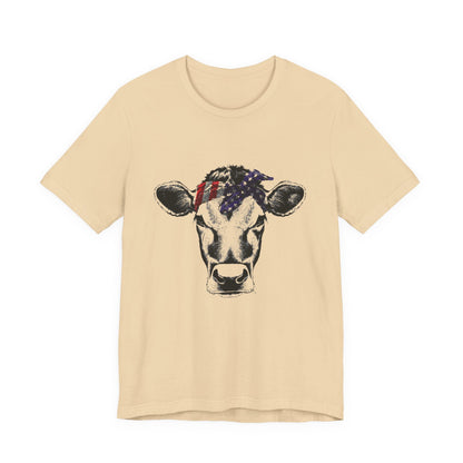 Highland Cow Shirt - Funny American Flag Independence Day - Popbydesign