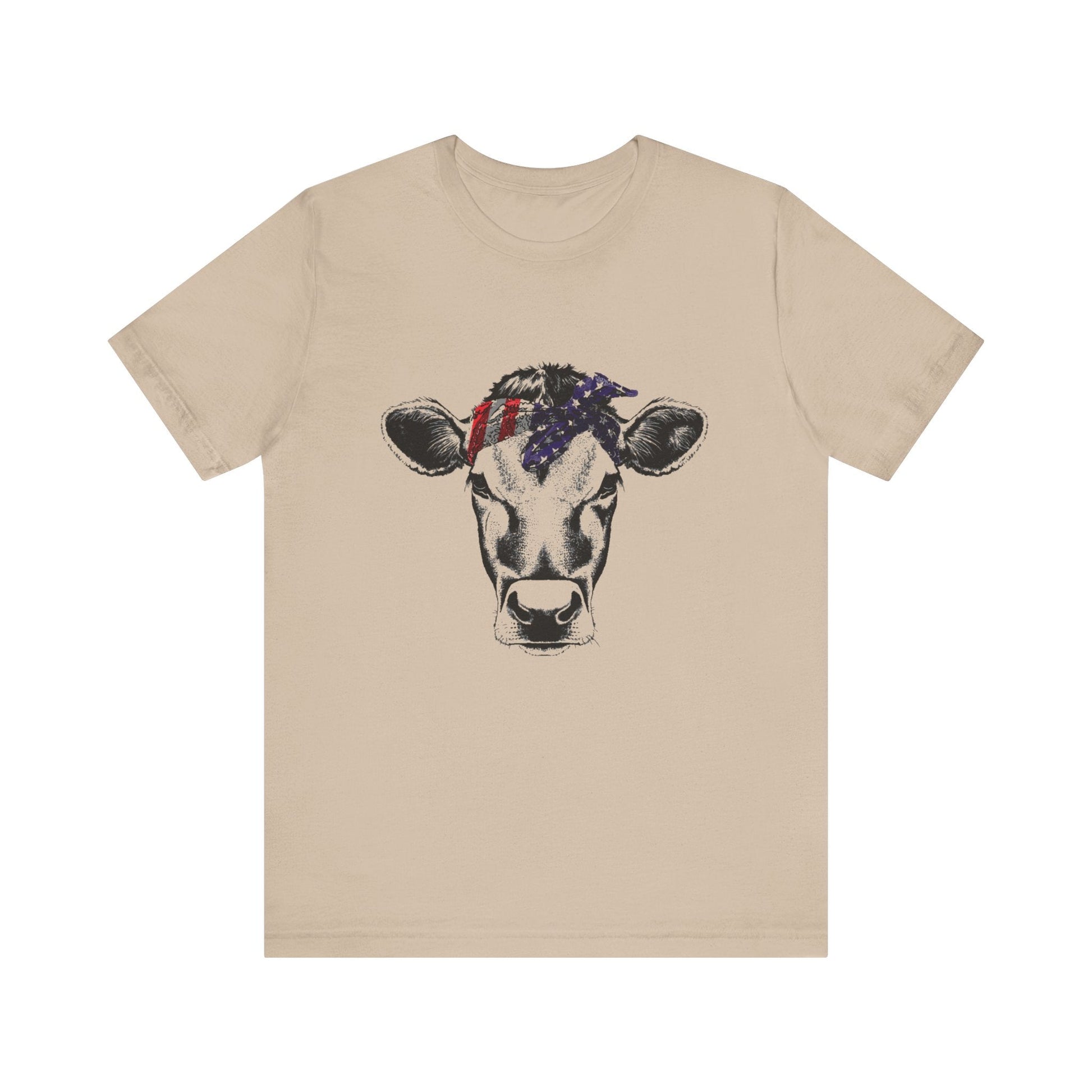 Highland Cow Shirt - Funny American Flag Independence Day - Popbydesign