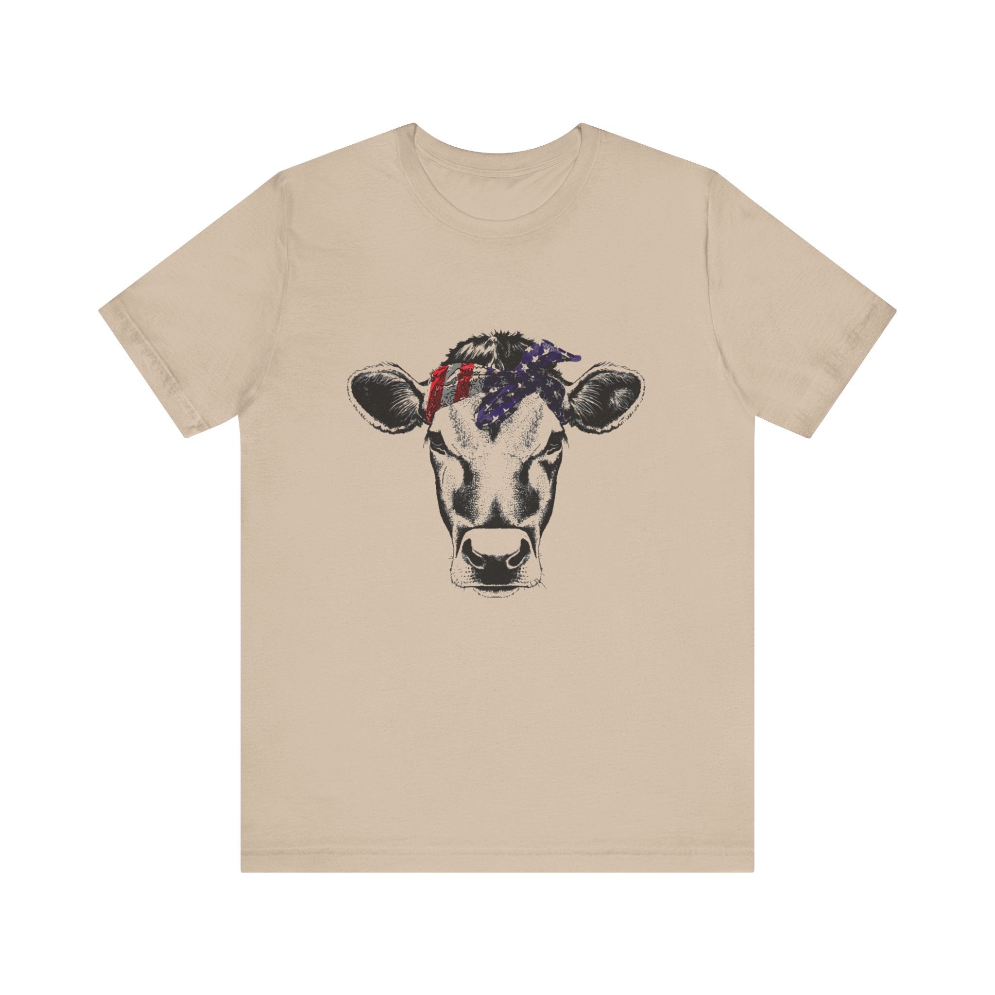 Highland Cow Shirt - Funny American Flag Independence Day by PopCultureByDesign36